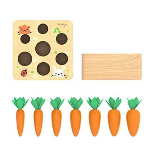 Carrots Harvest Wooden Educational Toy