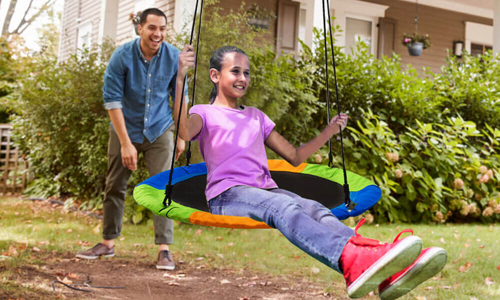 Outdoor saucer swing - toddler toys | XIAPIA