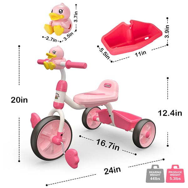 XIAPIA Balance bike Tricycle for 1-3 Years Old with Storage Bin