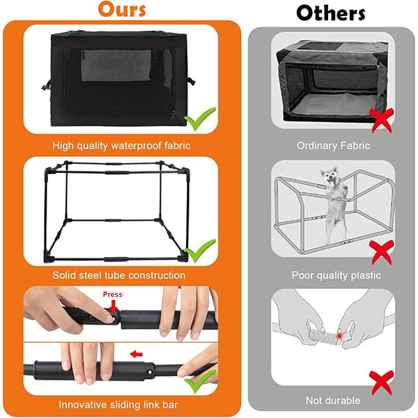 Wdmiya Dog Crates-Black