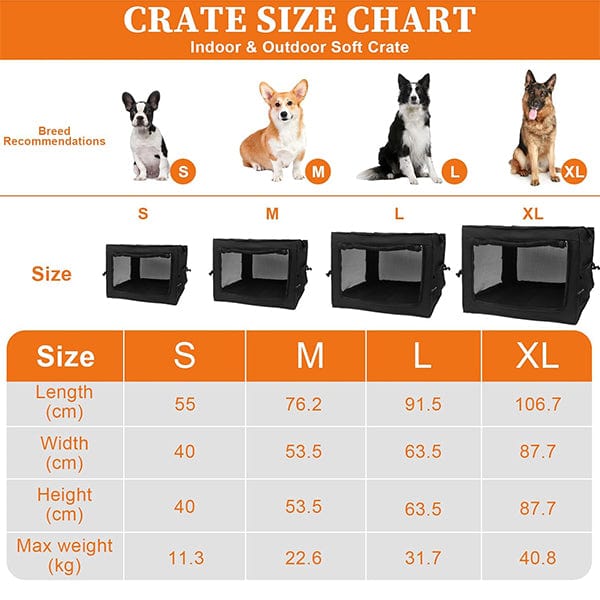 Wdmiya Dog Crates-Black