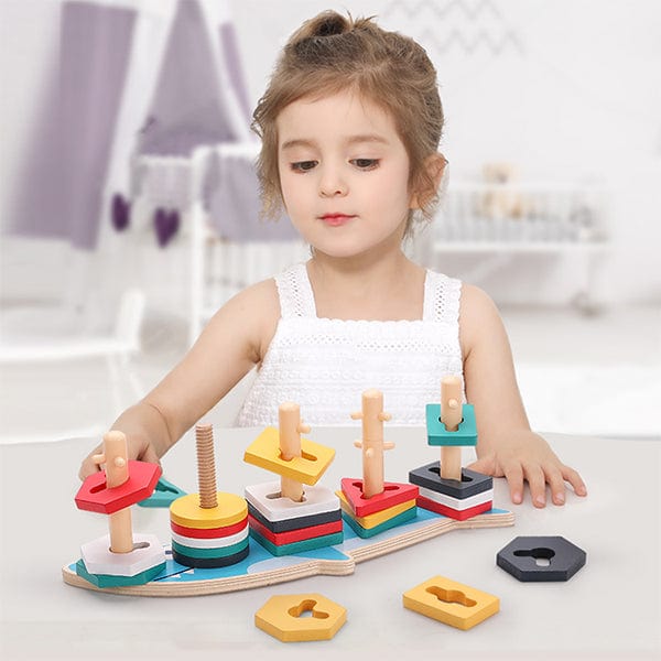XIAPIA Blocks toys Montessori Puzzle For 1-5 Years